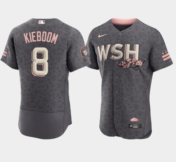 Carter Kieboom Washington Nationals gray City Connect jersey