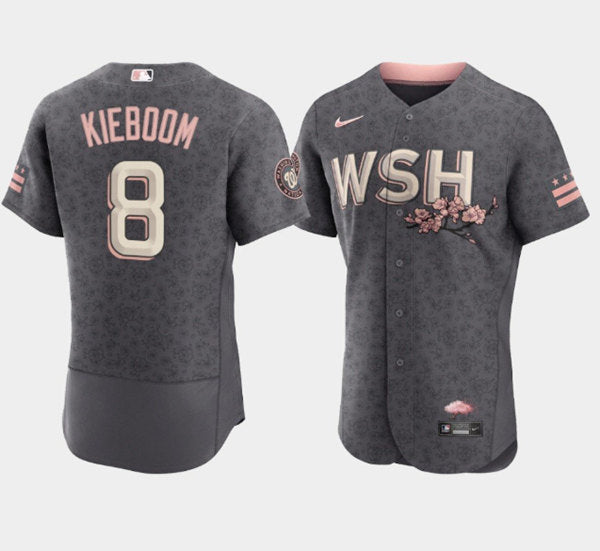 Carter Kieboom Washington Nationals gray City Connect jersey