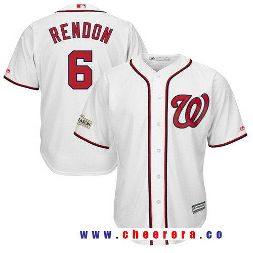 Anthony Rendon Majestic Washington Nationals white jersey