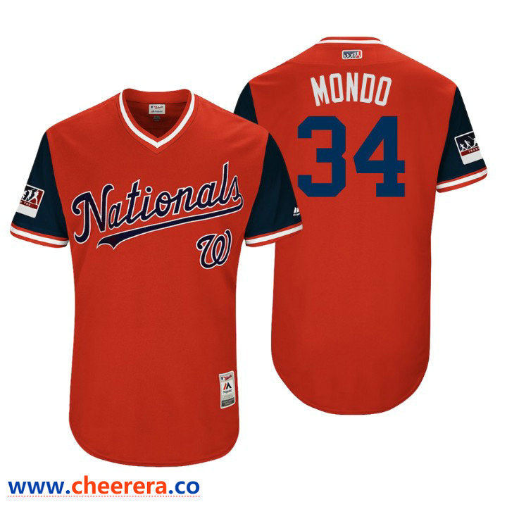 Washington Nationals red Authentic jersey