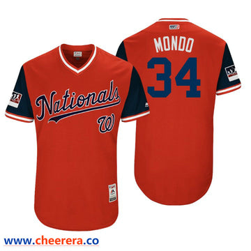 Washington Nationals red Authentic jersey