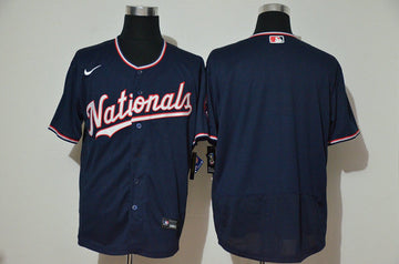 Custom Washington Nationals navy jersey