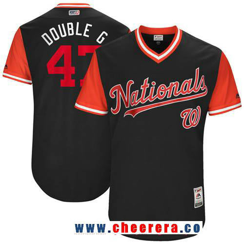 Gio Gonzalez Washington Nationals navy jersey