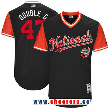Gio Gonzalez Washington Nationals navy jersey