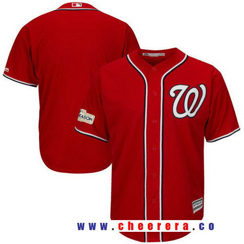 Majestic Washington Nationals scarlet jersey