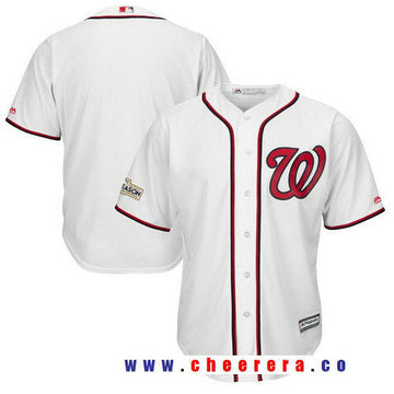 Majestic Washington Nationals white jersey