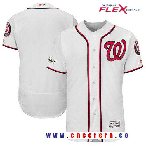 Majestic Washington Nationals white jersey