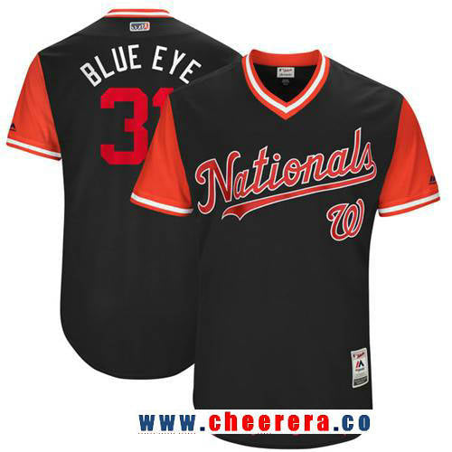 Max Scherzer Washington Nationals navy jersey