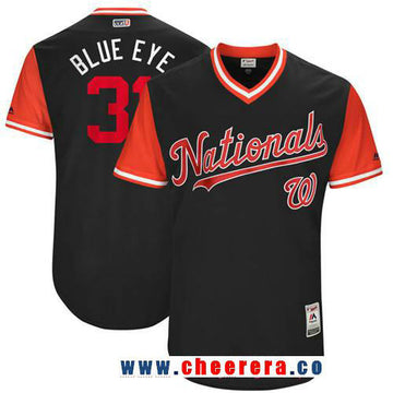 Max Scherzer Washington Nationals navy jersey