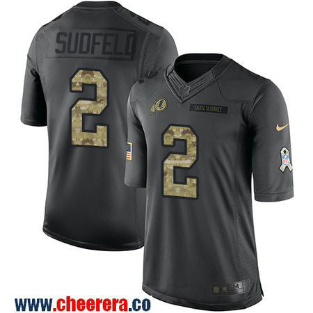 Nate Sudfeld Washington Commanders black Salute To Service jersey