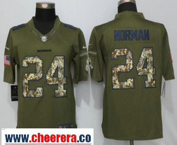 Josh Norman Washington Commanders green Salute To Service jersey