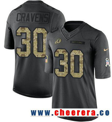 Su'a Cravens Washington Commanders black Salute To Service jersey