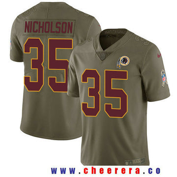 Montae Nicholson Washington Commanders olive Salute To Service jersey