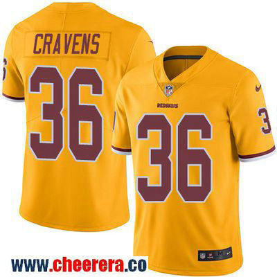 Su'a Cravens Washington Commanders gold Color Rush jersey