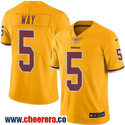 Tress Way Washington Commanders gold Color Rush jersey