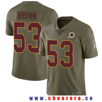 Zach Brown Washington Commanders olive Salute To Service jersey
