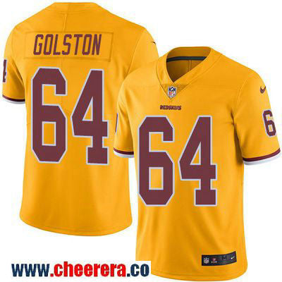Kedric Golston Washington Commanders gold Color Rush jersey
