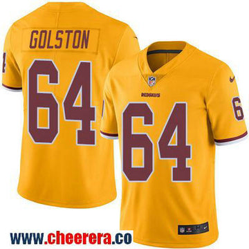 Kedric Golston Washington Commanders gold Color Rush jersey