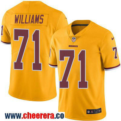 Trent Williams Washington Commanders gold Color Rush jersey