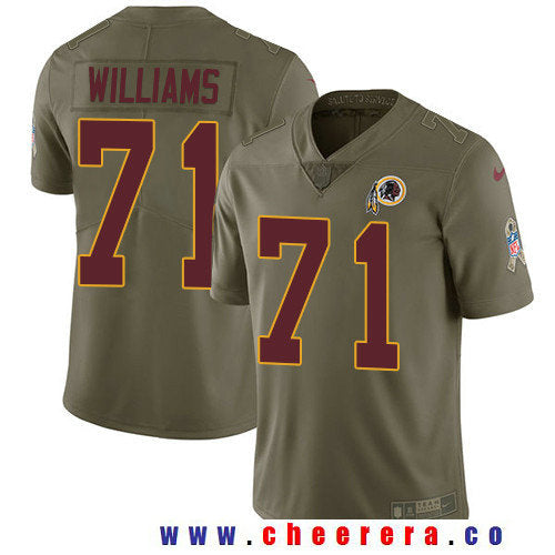 Trent Williams Washington Commanders olive Salute To Service jersey