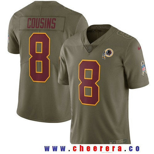 Kirk Cousins Washington Commanders olive Salute To Service jersey