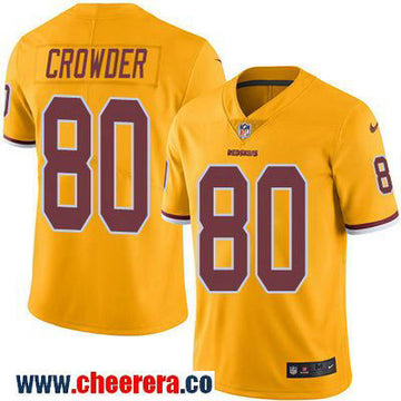 Jamison Crowder Washington Commanders gold Color Rush jersey