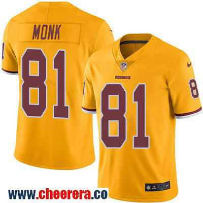 Art Monk Washington Commanders gold Color Rush jersey