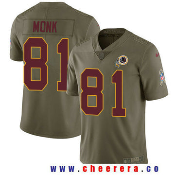 Art Monk Washington Commanders olive Salute To Service jersey