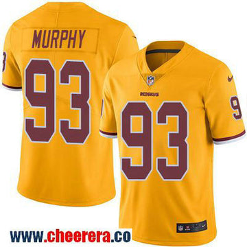 Trent Murphy Washington Commanders gold Color Rush jersey