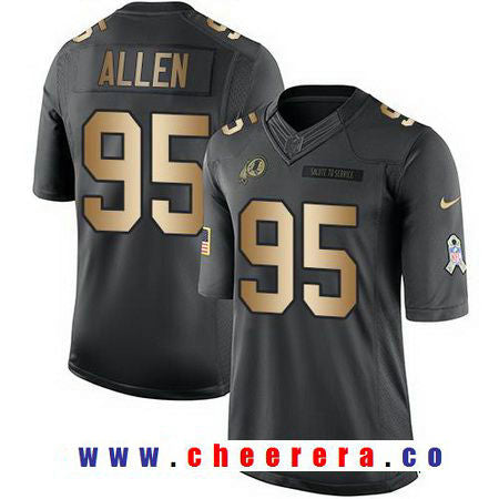 Jonathan Allen Washington Commanders anthracite Salute To Service jersey