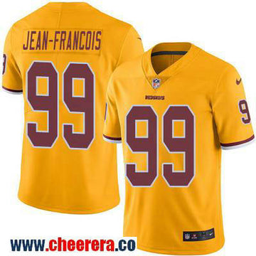 Ricky Jean-Francois Washington Commanders gold Color Rush jersey