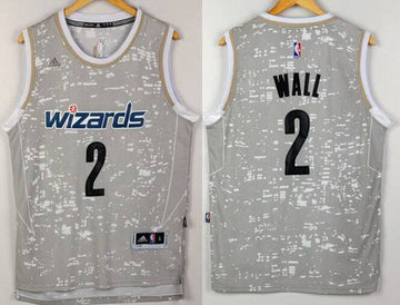 John Wall Adidas Washington Wizards gray jersey