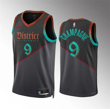 Justin Champagnie Washington Wizards black jersey