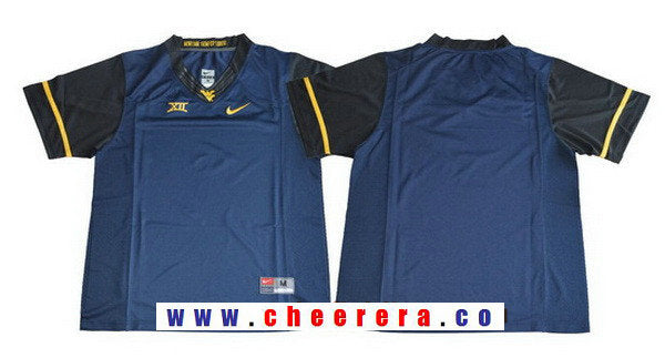 Custom West Virginia Mountaineers navy Limited jersey