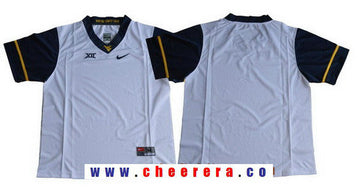 Custom West Virginia Mountaineers white Limited jersey