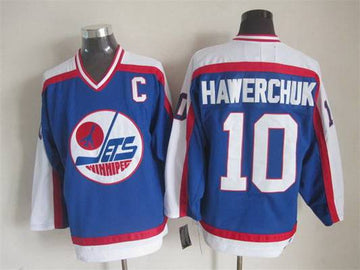 Dale Hawerchuk Winnipeg Jets blue Throwback jersey