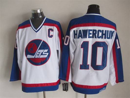 Dale Hawerchuk Winnipeg Jets white Throwback jersey