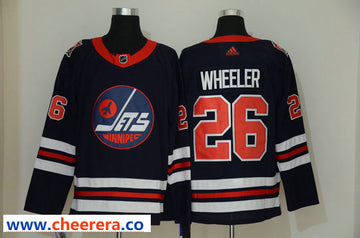 Blake Wheeler Winnipeg Jets navy Heritage jersey