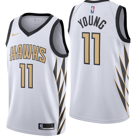 Men Atlanta Hawks white jersey