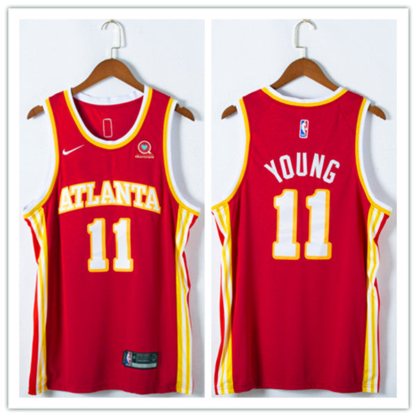 Men Atlanta Hawks red jersey