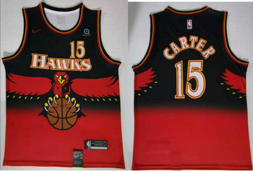 Men Atlanta Hawks red Throwback jersey