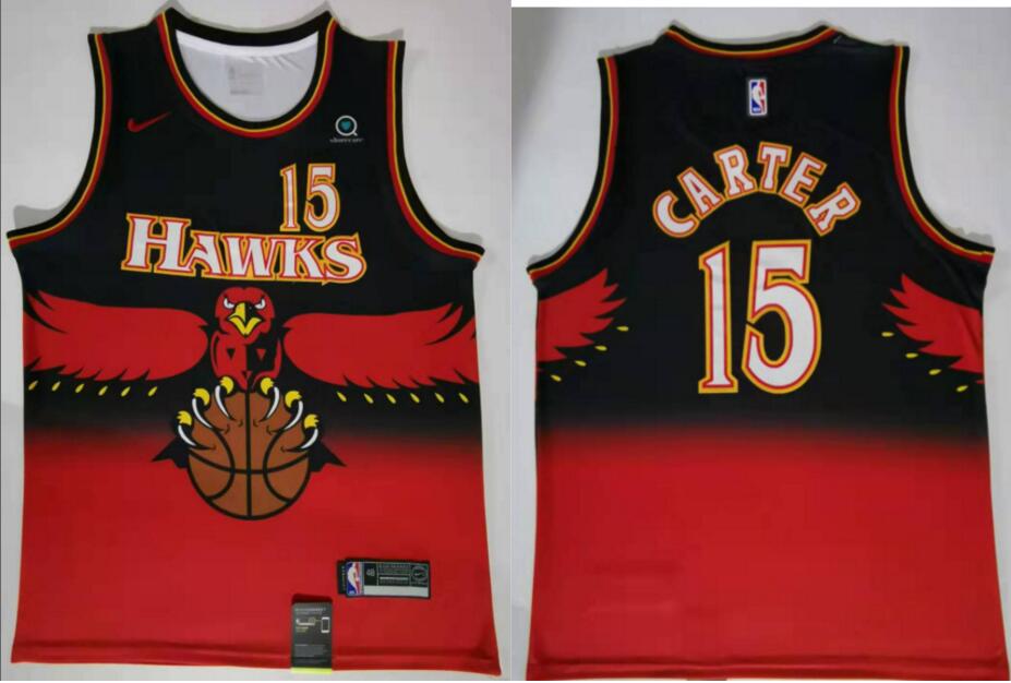 Men Atlanta Hawks red Throwback jersey