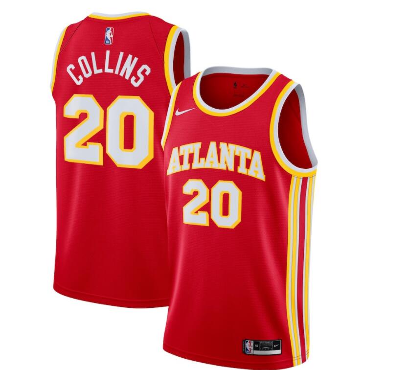 Men Atlanta Hawks red jersey