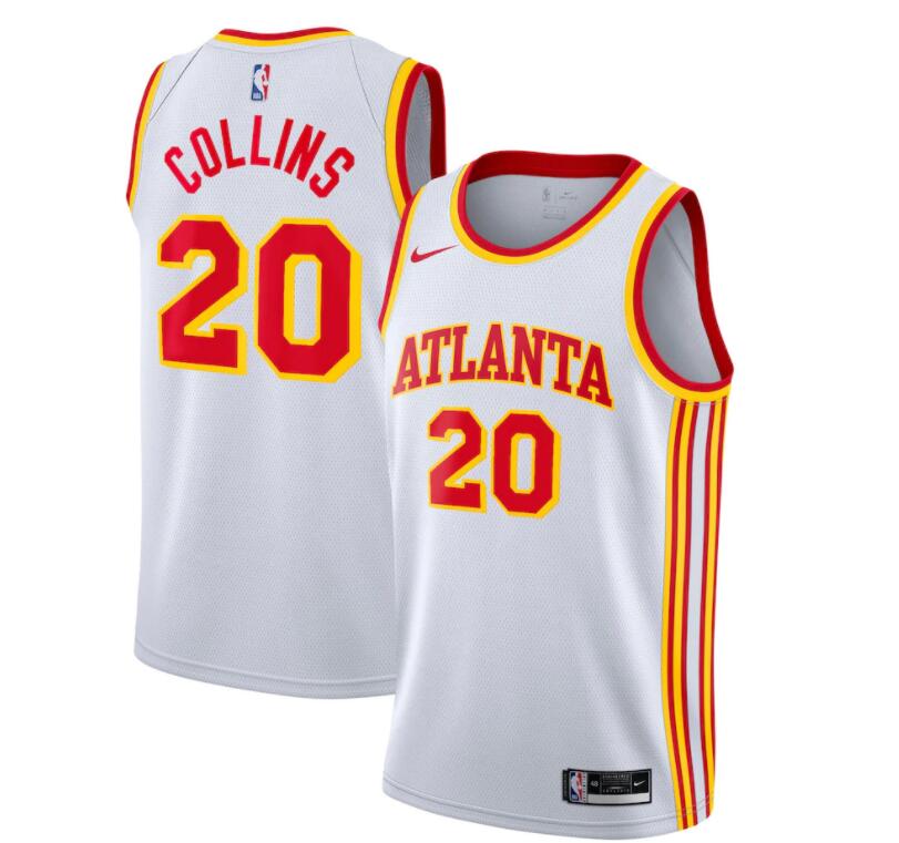 Men Atlanta Hawks white jersey