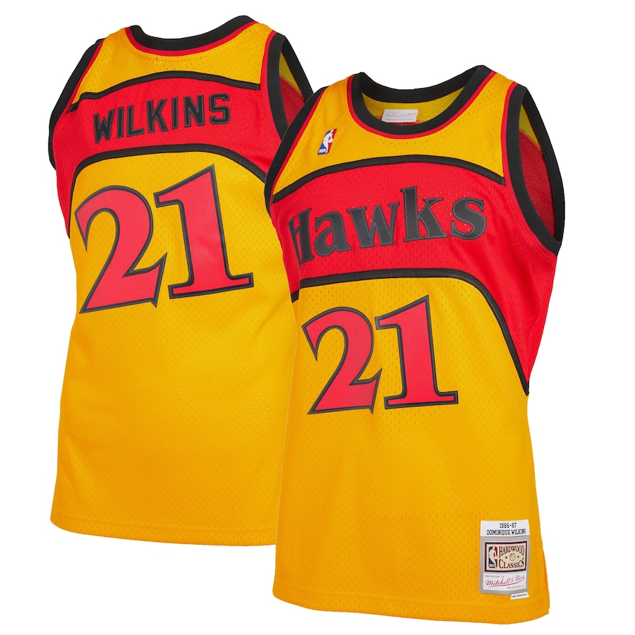 Men Atlanta Hawks orange jersey