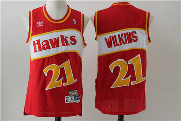 Men Atlanta Hawks red jersey