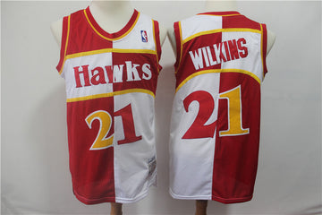 Men Atlanta Hawks red jersey
