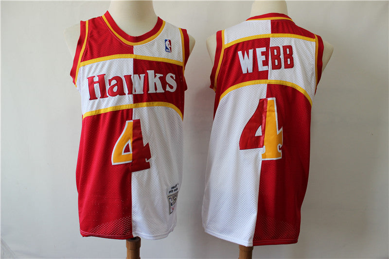Men Atlanta Hawks red Throwback jersey