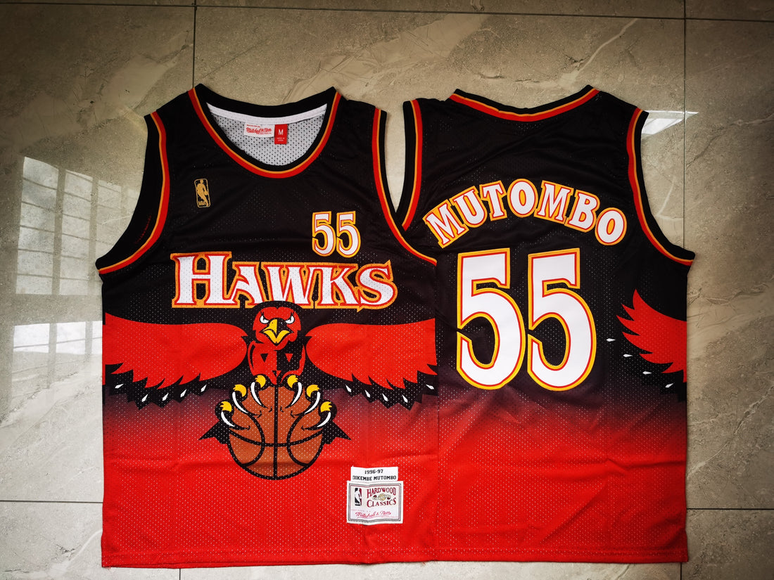 Men Atlanta Hawks red jersey