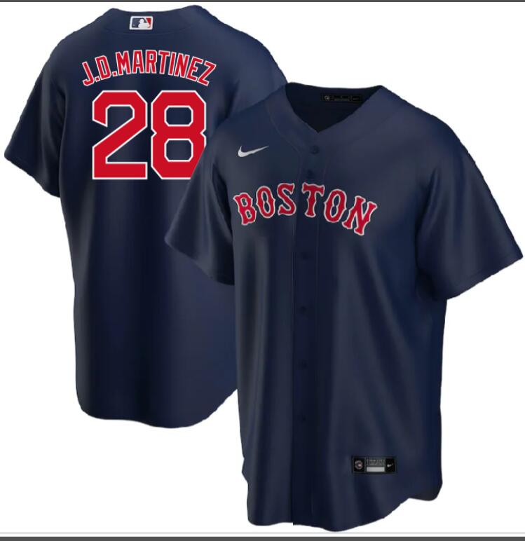 Men Boston Red Sox blue jersey